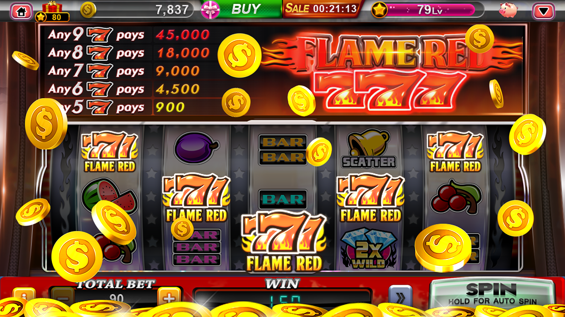 Detailed view of an ongoing game within the 747live mobile app